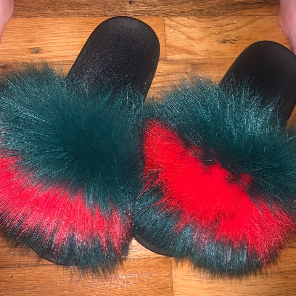 real fur slides